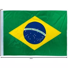 Bandeira Brasil Poliéster 86x142 Cm Verde Amarelo Grande