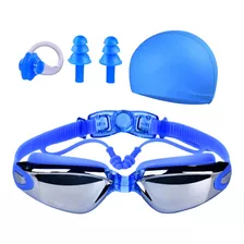 Kit De Gafas De Natación Antivaho Con Gorra Y Más