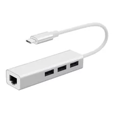 Hub 2 En 1 Adaptador Usb Tipo C 3.0 A Usb 3.0 Rj45 Giga Lan