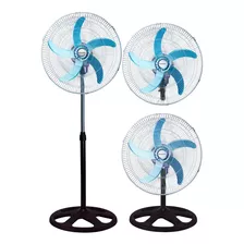 Ventilador De Pie 3 En 1 Paleta Metálica 5 Aspas 21 100watt