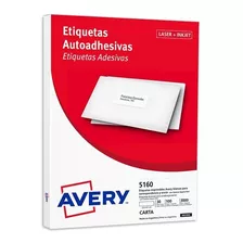 Etiquetas Avery 5160 P/ Impresora Laser (x100 Hjs)