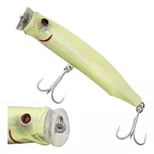 Isca Artificial Albatroz Popper Maguro 12cm 30g Tipo Feed Cor Osso - Af05