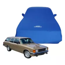 Capa Lycra Chevrolet Caravan Diplomata 1987 Modelo Gm Azul