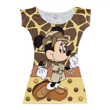 Vestido Para Aniversário Minnie Safari