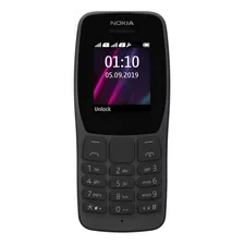 Nokia 110 (2019) Dual Sim 32 Mb Preto 32 Mb Ram