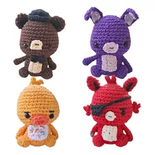 2 Amigurumis Chibi Muñecos Five Nights At Freddy's 12/14cm