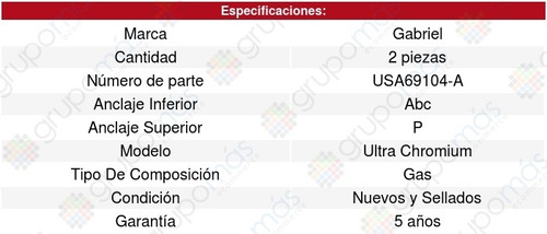 2 Amortiguadores Traseros Toyota Tacoma V6 4.0l 04-15 Foto 3