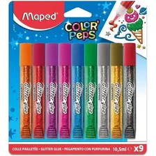 Adhesivo Glitter Maped Color Peps Blister X9 Tubos