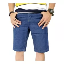 Bermuda Jeans Masculina Colorida Com Lycra Plus Size Grande 