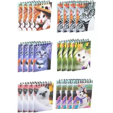 Cuaderno Mini De Gatos Lindos, Bloc De Notas Espiral, S...