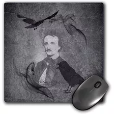 Mouse Pad Imagen Edgar Allan Poe Cuervos 8 X 8 Pulgadas