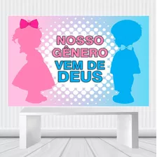 Painel Em Lona Nosso Gênero Vem De Deus 2,00m X 1,50m Culto