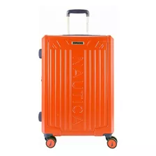 Nautica Mediana Rígida Expandible Con Candado Tsa, Equipaje Color Naranja