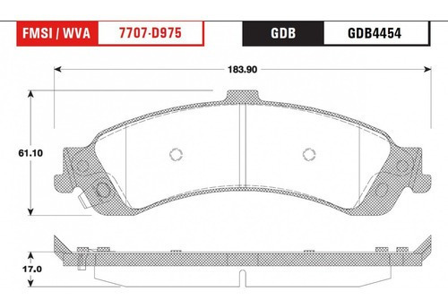 Kit Balatas D/t Cl Trw Avalanche 1500 4x4 2002 Foto 3