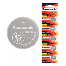 10 Pilhas Baterias Cr1632 Panasonic - 2 Cartelas