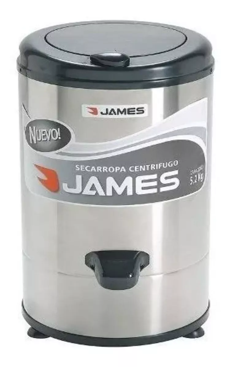 Centrifugador De Ropa James 6.2kg Color Acero A-662
