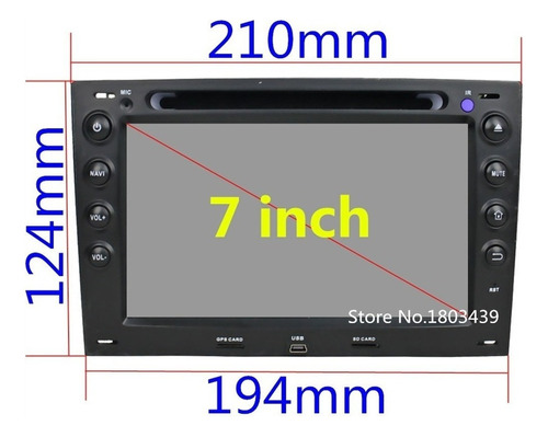 Renault Megane Ii 2004-2009 Estereo Dvd Gps Bluetooth Radio Foto 3