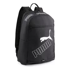 Mochila Puma Phase Backpack Ii Color Negro Diseño De La Tela Liso