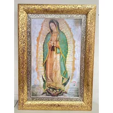 Cuadro Virgen De Guadalupe Marco De Rosas