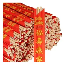 Palillos Uv Tratado 120 Sets Palillos Desechables De Bambu