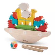 Juego Barco Apilable Con Animales De Madera