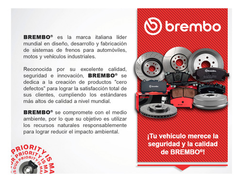 Balatas Delanteras Bajos Metales Sedona 15 Al 20 Brembo Foto 5