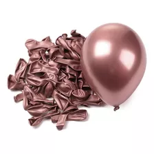 25 Balão Bexiga Joy N°9 - Cores Metálico (ler Descrição) Cor Chocolate
