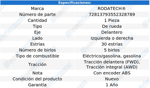 Maza Rueda Delantera Izq/der Rav4 L4 2.5l Awd, Fwd 13-18 Foto 5