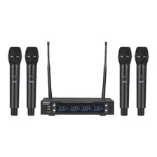 Bomge 4 Handheld Dynamic Uhf Sistema Inalámbrico Profesional