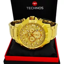 Relógio Technos Masculino Original Legacy Dourado 10 Atm