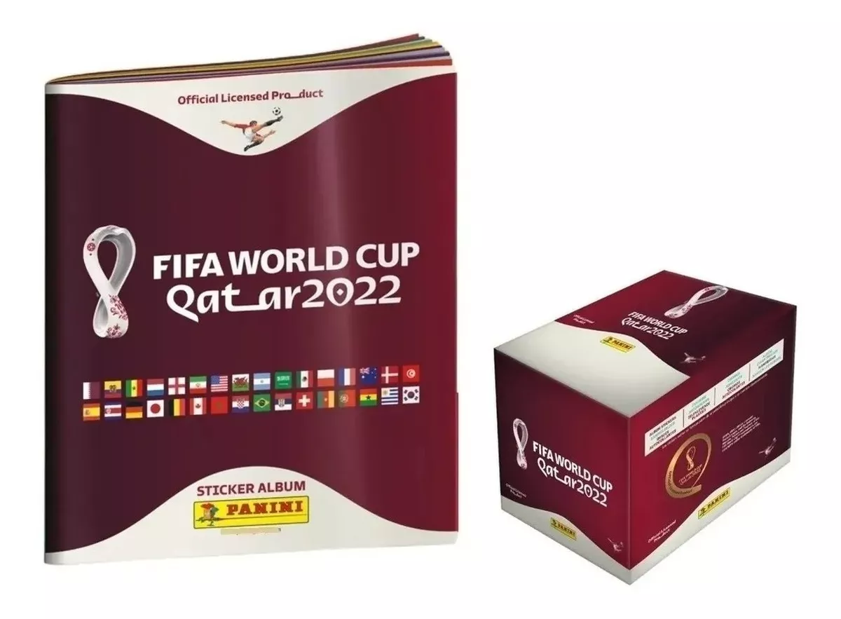 Álbum Panini Qatar 2022 Fifa Pasta Suave + Caja 104 Sobres 