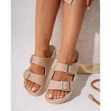 Sandalias Mujer Plataforma Bajas Moda Livianas Brick Comodas