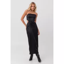 Vestido Super Midi Preto Labrava