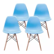 Set De 4 Sillas Eames Modernas Minimalistas