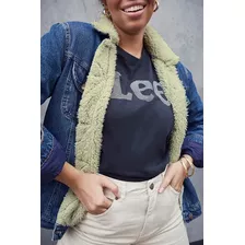 Jaqueta Feminina Lee Jeans Com Pelo E Forro Denim Ref: 3733l