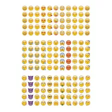 Kit 3 Cartelas De Adesivos Emoji Emoticon