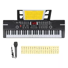 Hricane Teclado De Piano Para Niños, 61 Teclas Teclado Elect