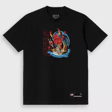 Camiseta Streetwear Off-y Fish Demon