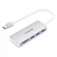 Lention Usb 3.0 Hub Con 3 Usb 3.0 Y Adaptador De Lector De T