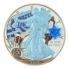 Moneda De Plata 1 Oz American Eagle Año 2019 Bar Mitzvah