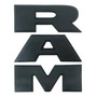 Emblema Para Tapa De Caja Dodge Ram Negro Con Rojo