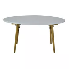 Mesa Jantar Oval Madeira Escrivaninha Escritório Pé Palito