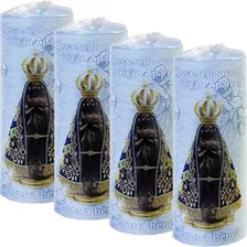 Kit 4 Vela 7 Dias Nossa Senhora Aparecida Perfumada Envio Já