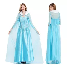 Frozen Elsa Princesa Vestido Traje Cosplay Para Mujeres