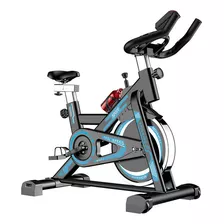 Bicicleta Spinning Ergométrica Profissional Social Fit Preto E Azul