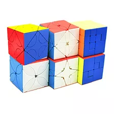Conjunto De Cubos De Velocidad Yealvin, Stickerless, 6pcs
