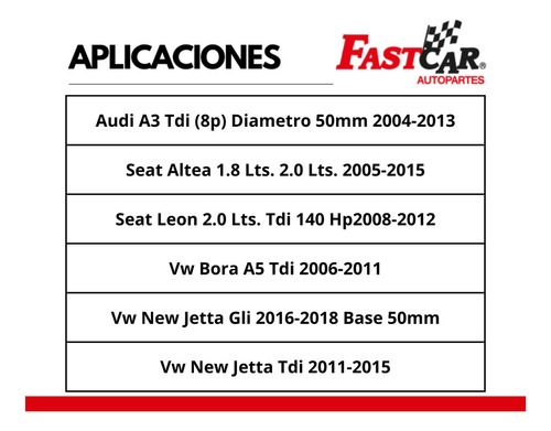 Amortiguadores Vw New Jetta Gli 2016 2018 Base 50mm Kit 4 Foto 3