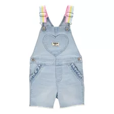 Jardineira Jeans Infantil Menina Oshkosh Carters