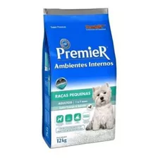 Raçao Premier Ambientes Internos Cães Adultos Pequenos 12 Kg