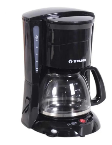 Cafetera Yelmo Ca-7108 Semi Automática Negra De Filtro 220v